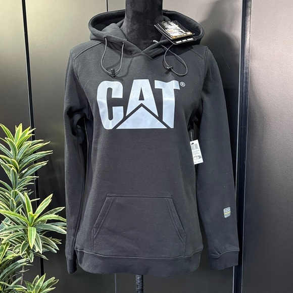 Caterpillar Tops - CAT H2O Water Resistant pullover hoodie,pouch pocket reflective,fleece lined